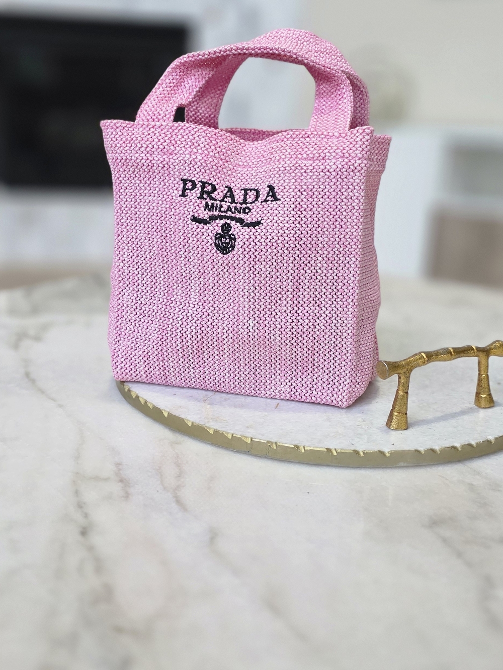 Prada Pink Mini Tote Bag